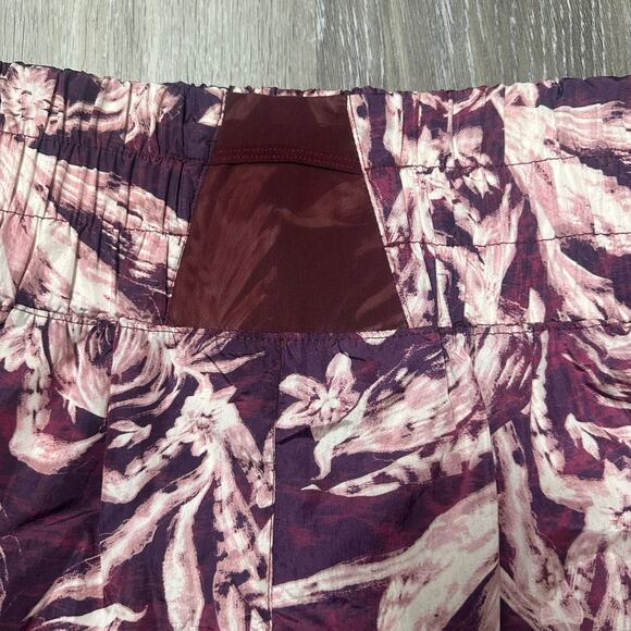 Free People Movement The Way Home Purple Floral Printed Shorts NEW - Picture 7 of 8
